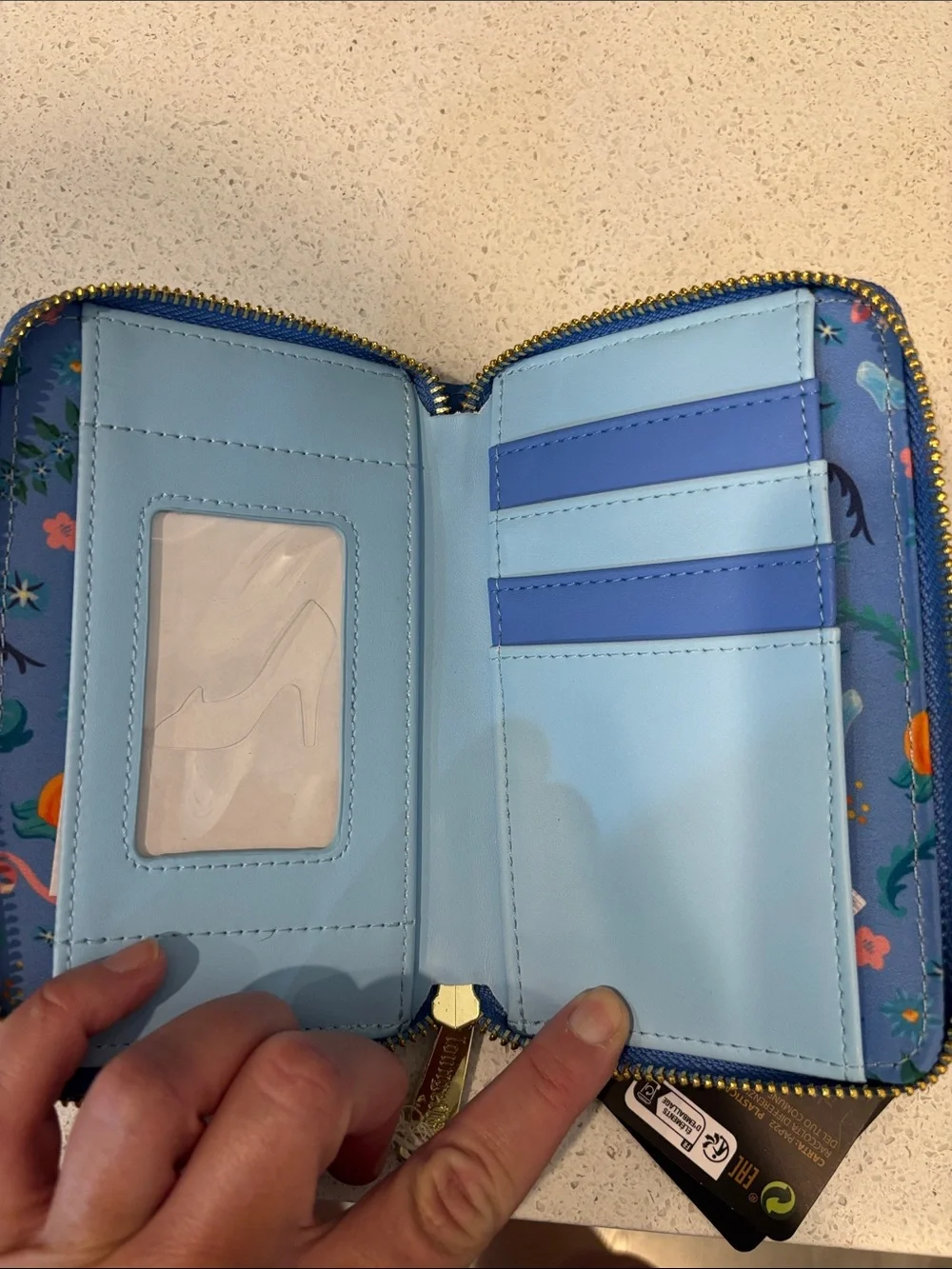 Loungefly blue wallet